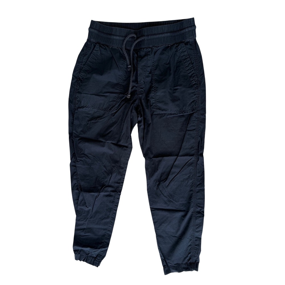 Lou & Grey Joggers Womens Small Navy Blue Casual Drawstring Pants Comfy Casual